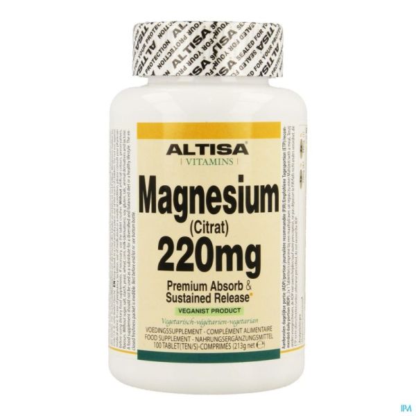 Altisa Magnesium Citrat 100 Tabl 220 Mg