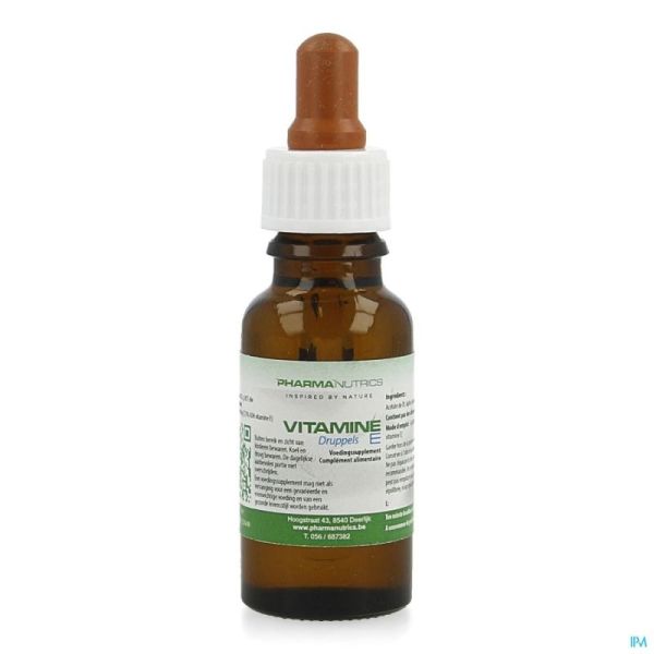 Vit E Druppels Pharmanutrics 20 Ml