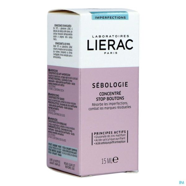 Lierac Sebologie Conc.stop Bouton Correct.imp.15ml