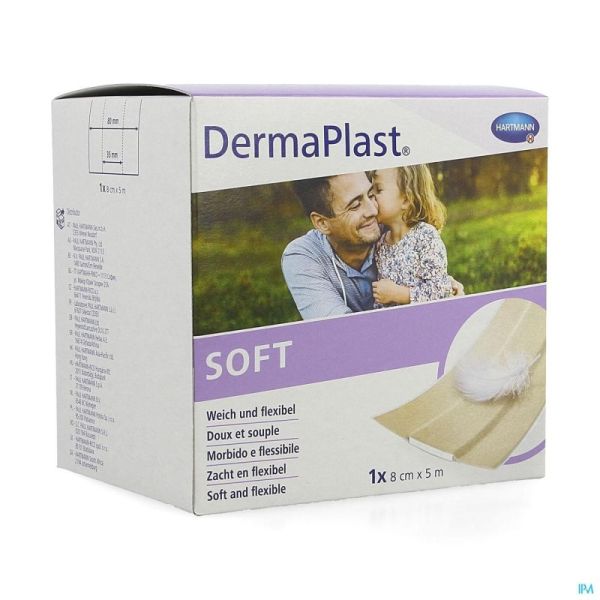 Hartmann Dermaplast Soft 8Cmx5M 5353712 1 St