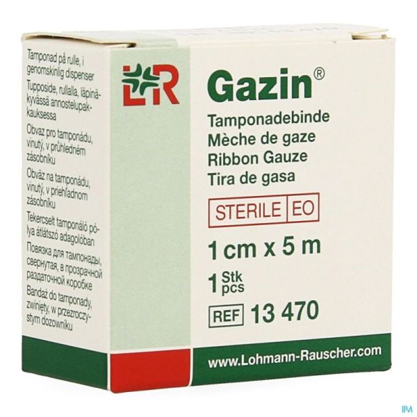 Gazin Meche Bande Sterile Rouleau 1cmx5m