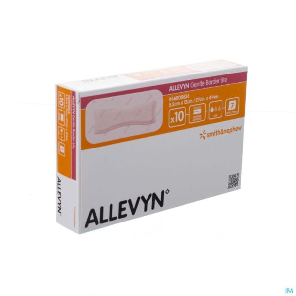 Allevyn Gentle Bord Lite 5,5X12Cm 10 St