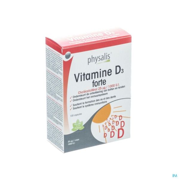 Vit D3 Forte Keypharma 100 Caps