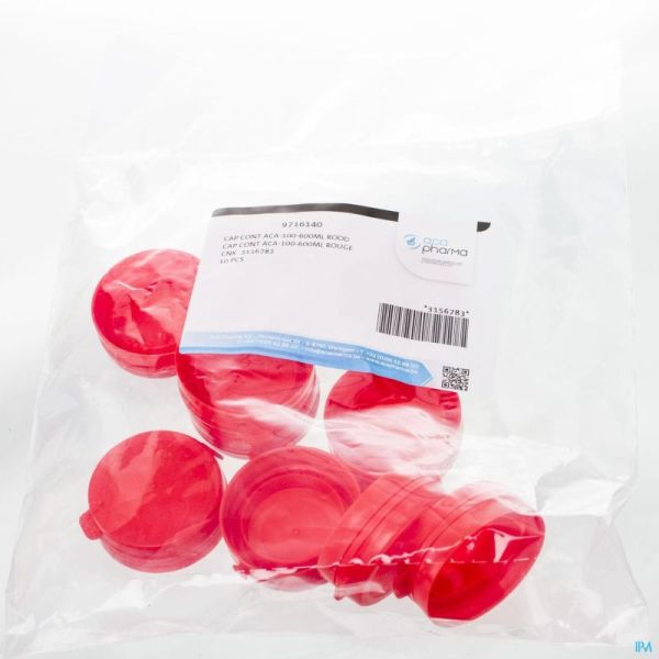 Capsule Vr Container Rood Aca 100-600 Ml 10 St