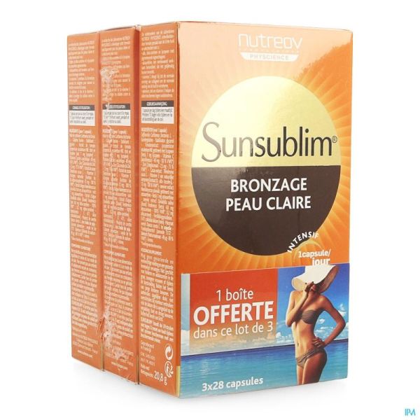 Sunsublim Lichte Huid Bruinen Physcience 3X28 Caps
