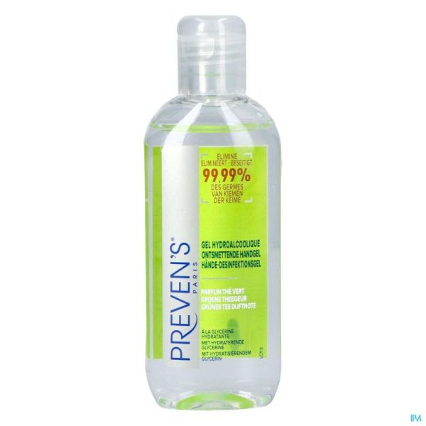 Preven's Gel Mains Hydroalcoolique The Vert 100ml