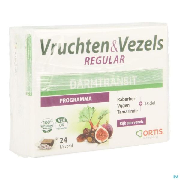 Ortis Fruits + Fibres Regular Cubes 24