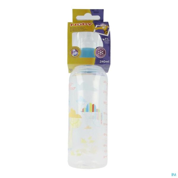 Nuby Zuigfl Standaard Hals 1.2.3 Flow 0M+ 240 Ml