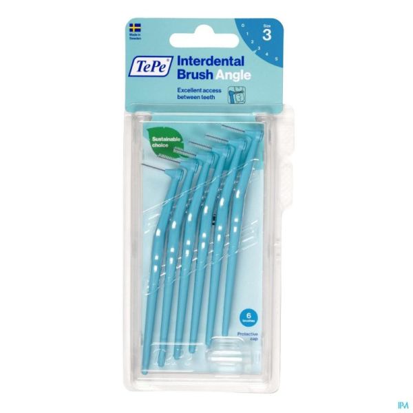 Tepe Interdental Brush Blue 0,6Mm 154640 6 St