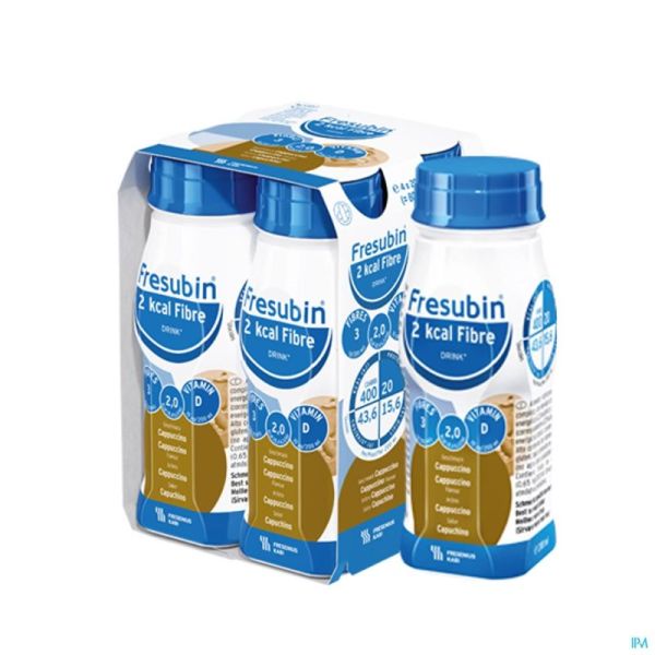 Fresubin 2 Kcal Fibre Drink Cappuccino 4X200 Ml