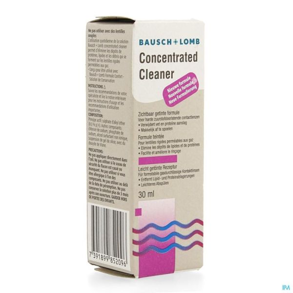 Bausch Lomb Concentr Cleaner 0929 30 Ml Nf