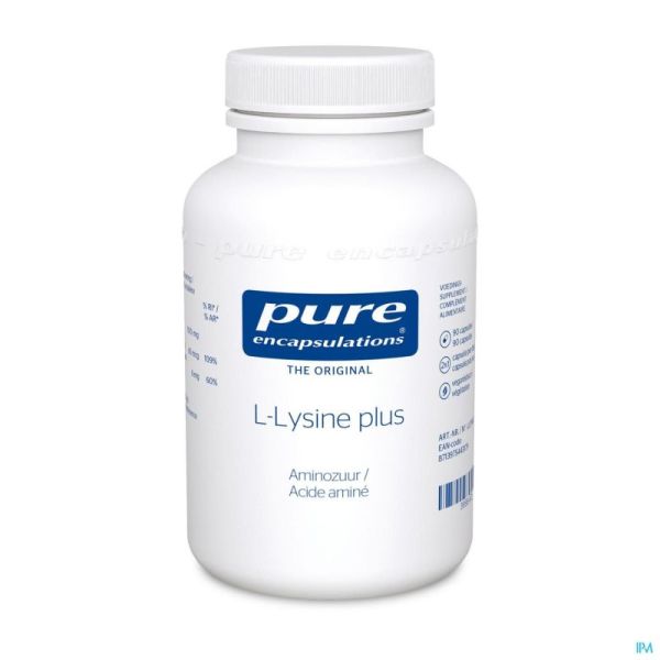 Pure Encapsulations L-Lysine Plus 90 Caps Llp9Be