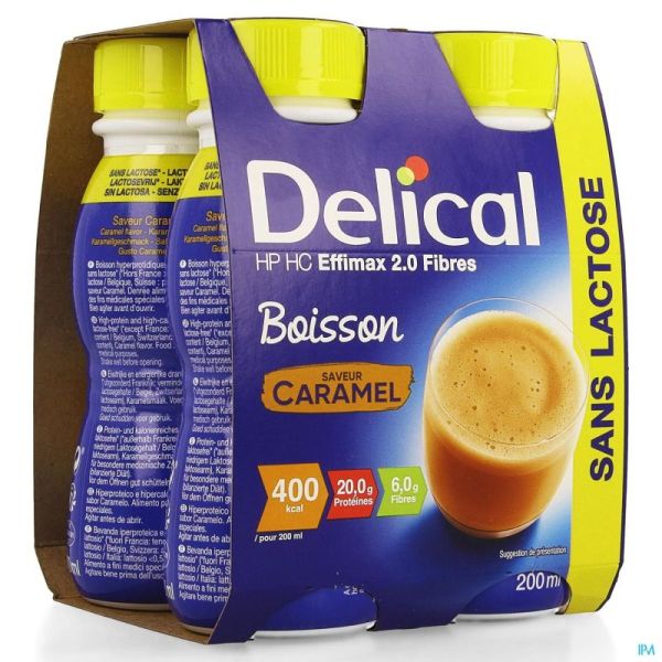 Delical Effimax 2.0 Karamel 4X200 Ml