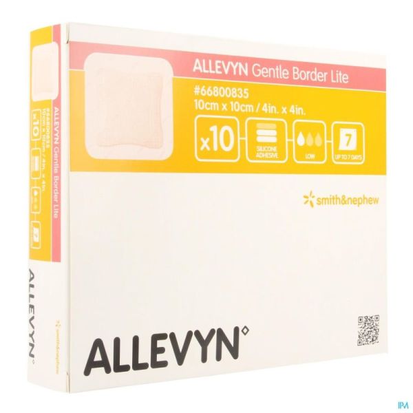 Allevyn Gentle Bord Lite 10X10Cm 66800835 10 St