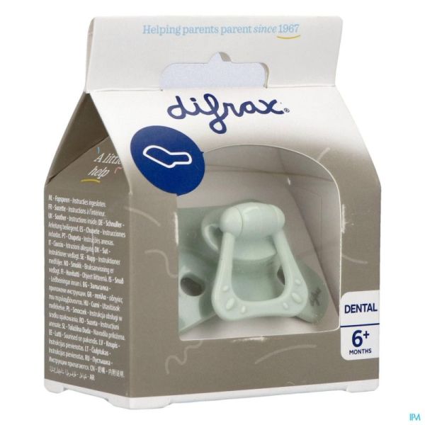 Difrax Fopsp Dental Uni/Pure +6M Groen 1 St