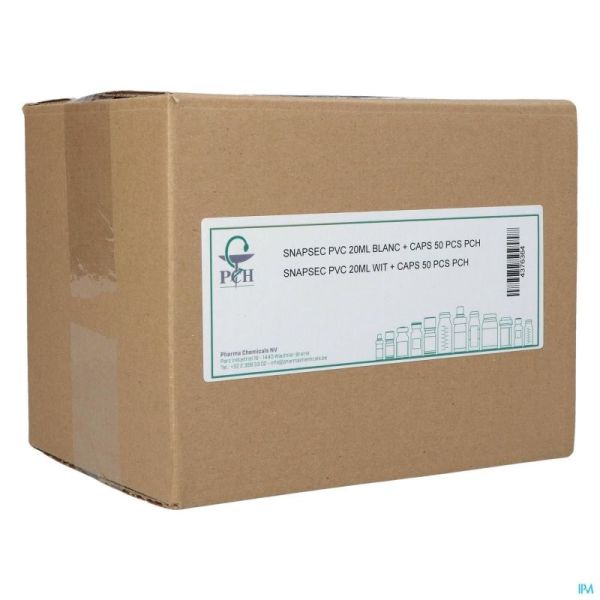 Snap Secure Pvc Wit + Caps Pch 50 St 20 Ml