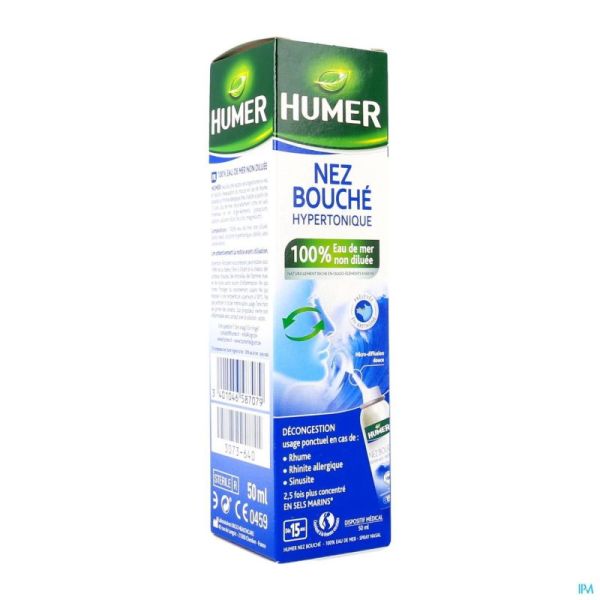 Humer Spray Hypertonisch Volw 50 Ml