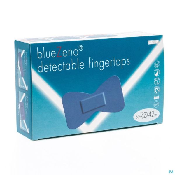 Bluezeno Detect Fingertop St 7,2X4,2Cm 50 Strips