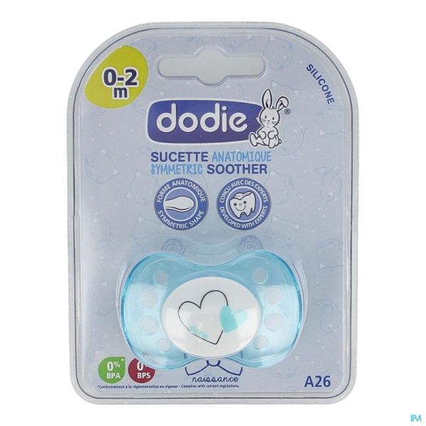 Dodie Fopsp Anat Silic 0-2M Jongen A26 1 St