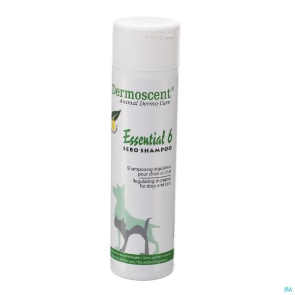 Essential 6 Sebo Shampoo Hond/Kat Vet 200 Ml