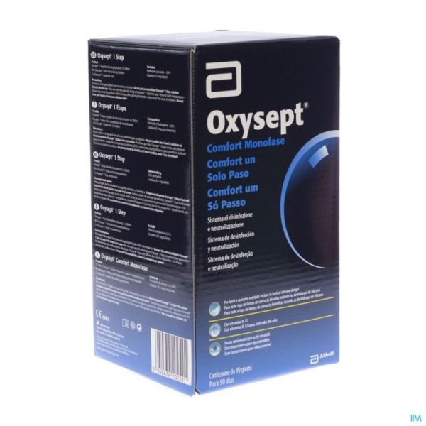 Amo Oxysept 1 Step 0075 3 M 3X300Ml/90 Tabs