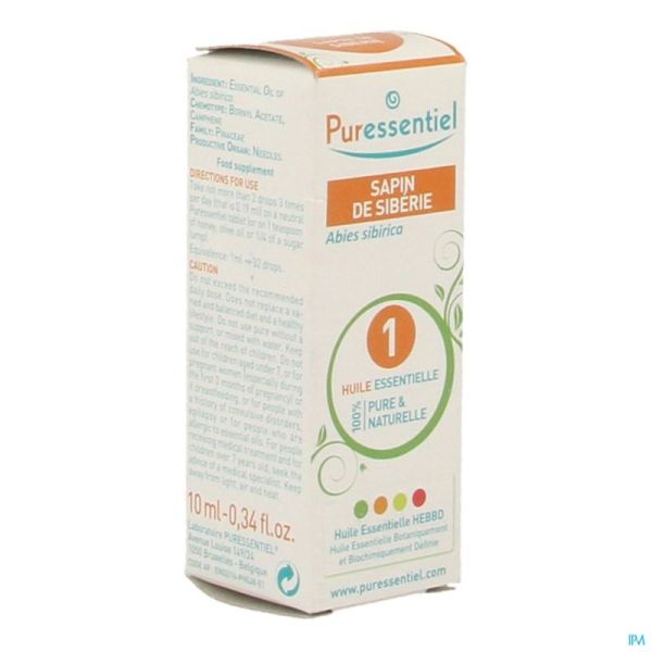 Puressentiel Siberische Spar Bio Eo 10 Ml