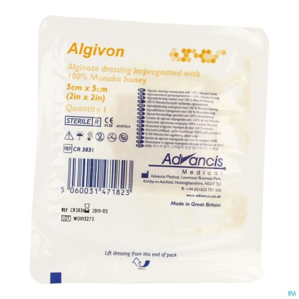 Algivon Alginaat Niet Klev 5X5Cm Cr3831 1 St