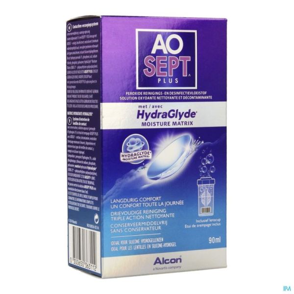 Aosept Plus Hydraglyde 90 Ml + 1 Lenscase