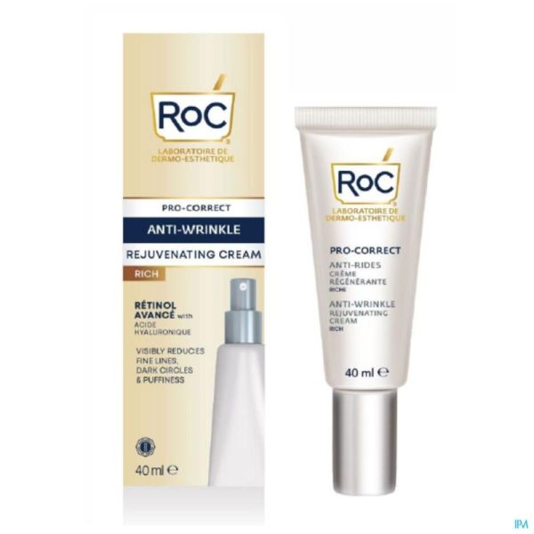 Roc Pro-Correct Anti-Wrinkle Rejuv Crem Rich 40 Ml