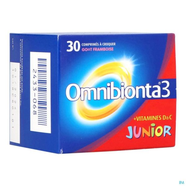 Omnibionta 3 Junior Framb 30 Kauwtabl