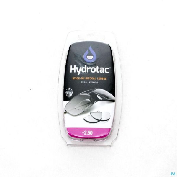Hydrotac Stick-On Bifocal Lens +2.50 2 St