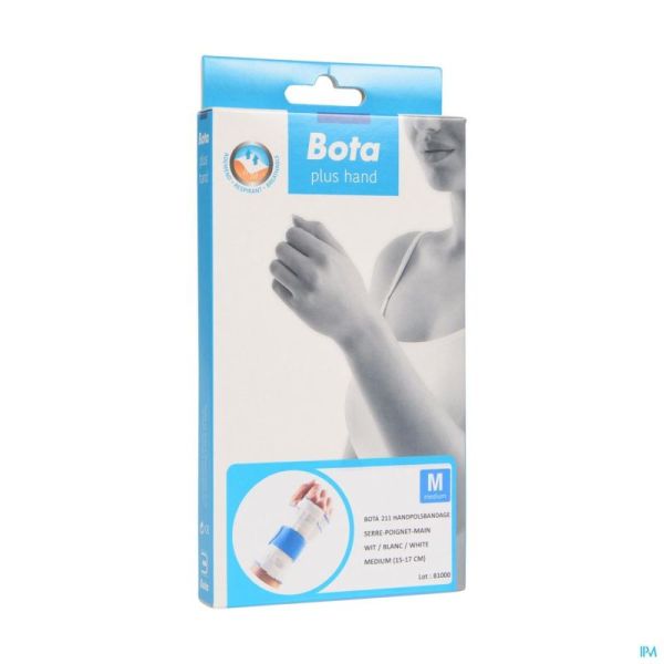 Bota Handpolsbandage 211 Wit Medium (15-17Cm)