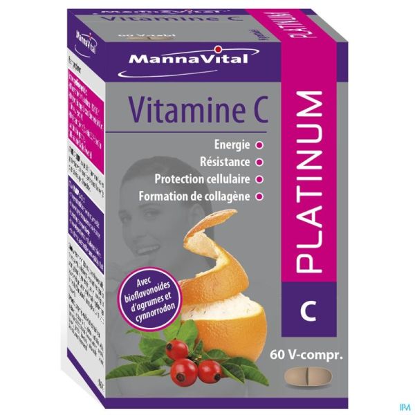 Mannavital Vitamine C Platinum 60 V-Tabl