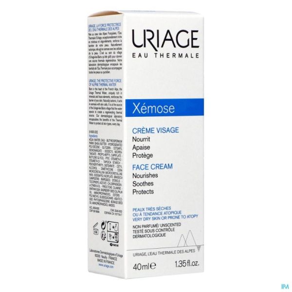 Uriage Xemose Crem Gezicht 40 Ml Nm