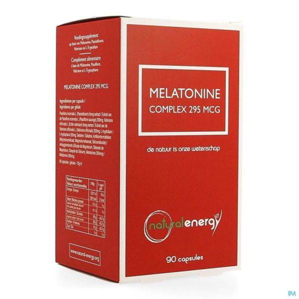Melatonine Complex Nat Energy 90 V-Caps 295 Mcg