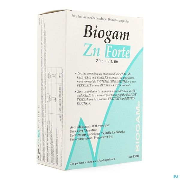 Biogam Zn Forte 30 Amp