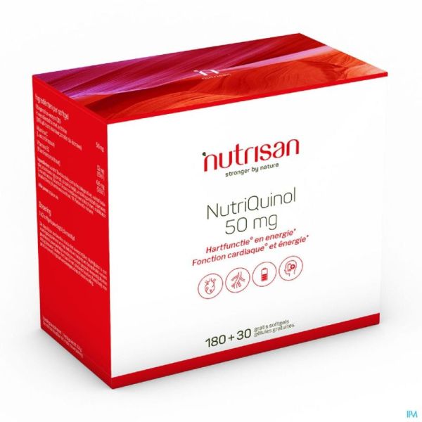 Nutrisan Nutriquinol 180 Gell 50 Mg+ 30 Gratis