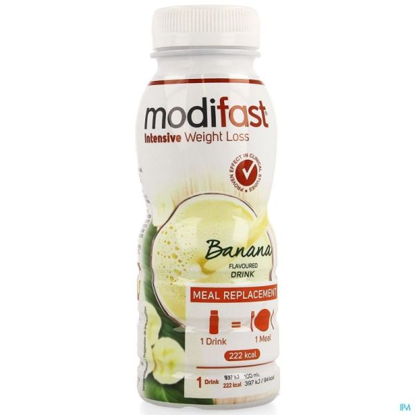 Modifast Drinkmaaltijd Banaan 236 Ml