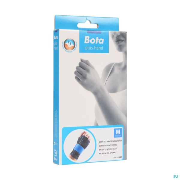 Bota Handpolsbandage 211 Zwart Medium (15-17Cm)