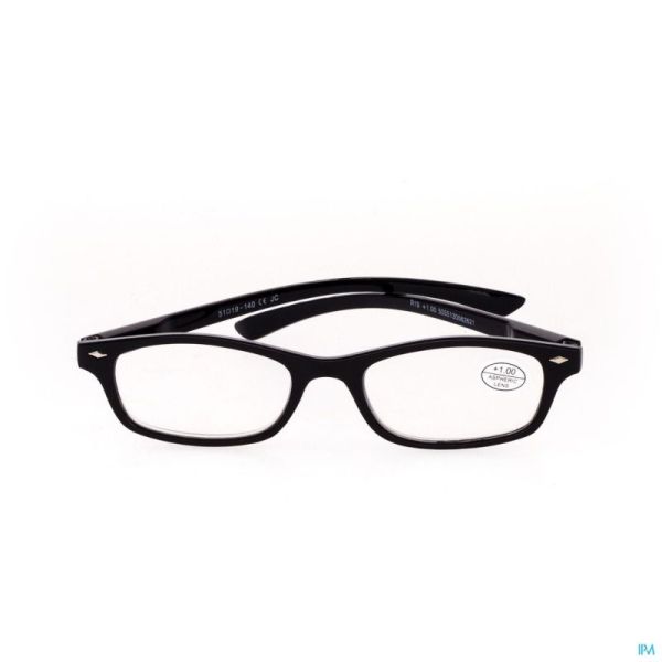 Pharmaglasses Leesbril Zwart +1 1 St