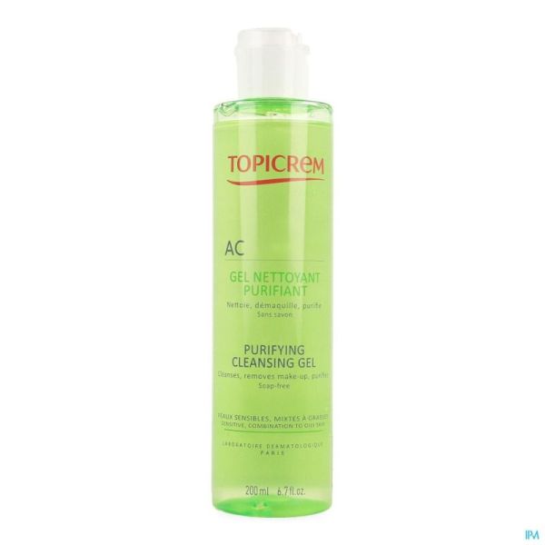 Topicrem Ac Reinigingsgel Zuiverend 200 Ml