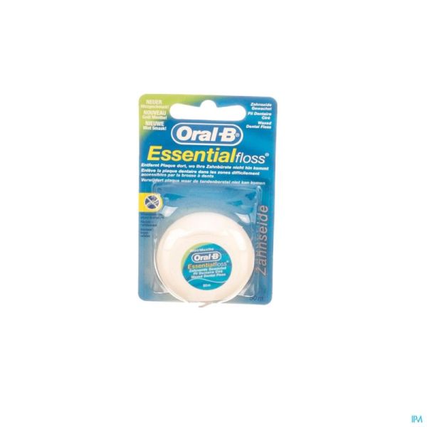 Oral B Floss Esssential Floss Mint Waxed 50m