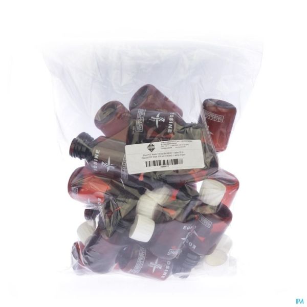 Fles Pet Bruin Eos+ Astra 100 Ml Pontos 20 St