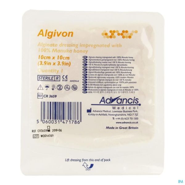 Algivon Alginaat Niet Klev 10X10Cm Cr3659 1 St