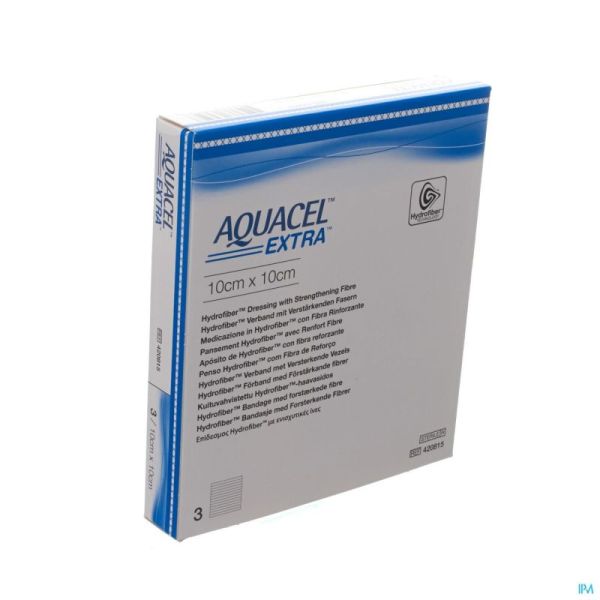 Aquacel Extra Ster 10X10Cm 420815 3 St
