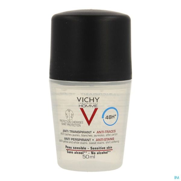 Vichy Homme Deo Roller A-Transp 48U 50 Ml