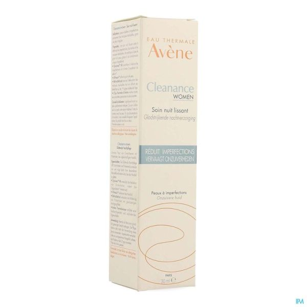 Avene Cleanance Women Soin Nuit Creme 30ml