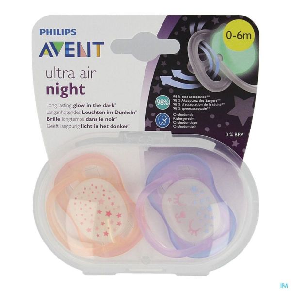 Avent Fopsp Air Night Mix +0M 2 St 376/10