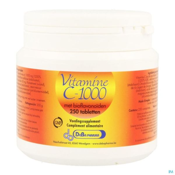 Vit C Plus Bioflavonoiden Deba 250 Tabl 1000 Mg