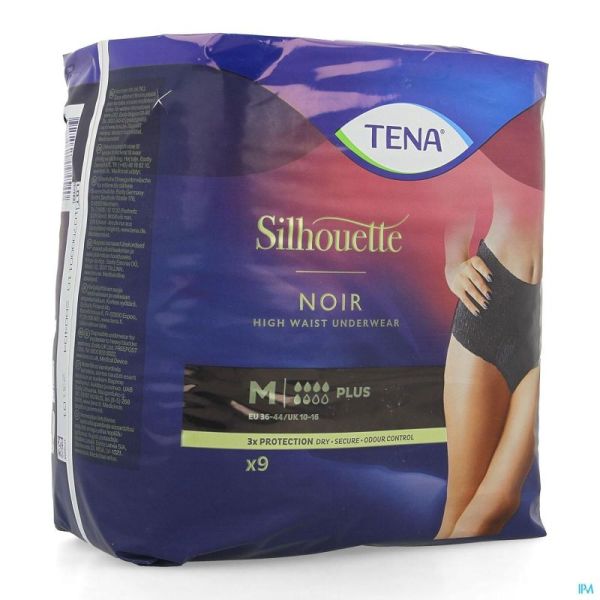 Tena Pants Silhouette Pl Zwart Hoog M 703081 9 St